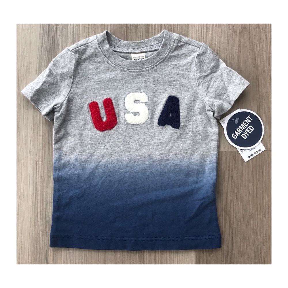 OSHKOSH BGOSH  4TH OF JULY T-SHIRT SIZE 9 Months - Picture 2 of 3